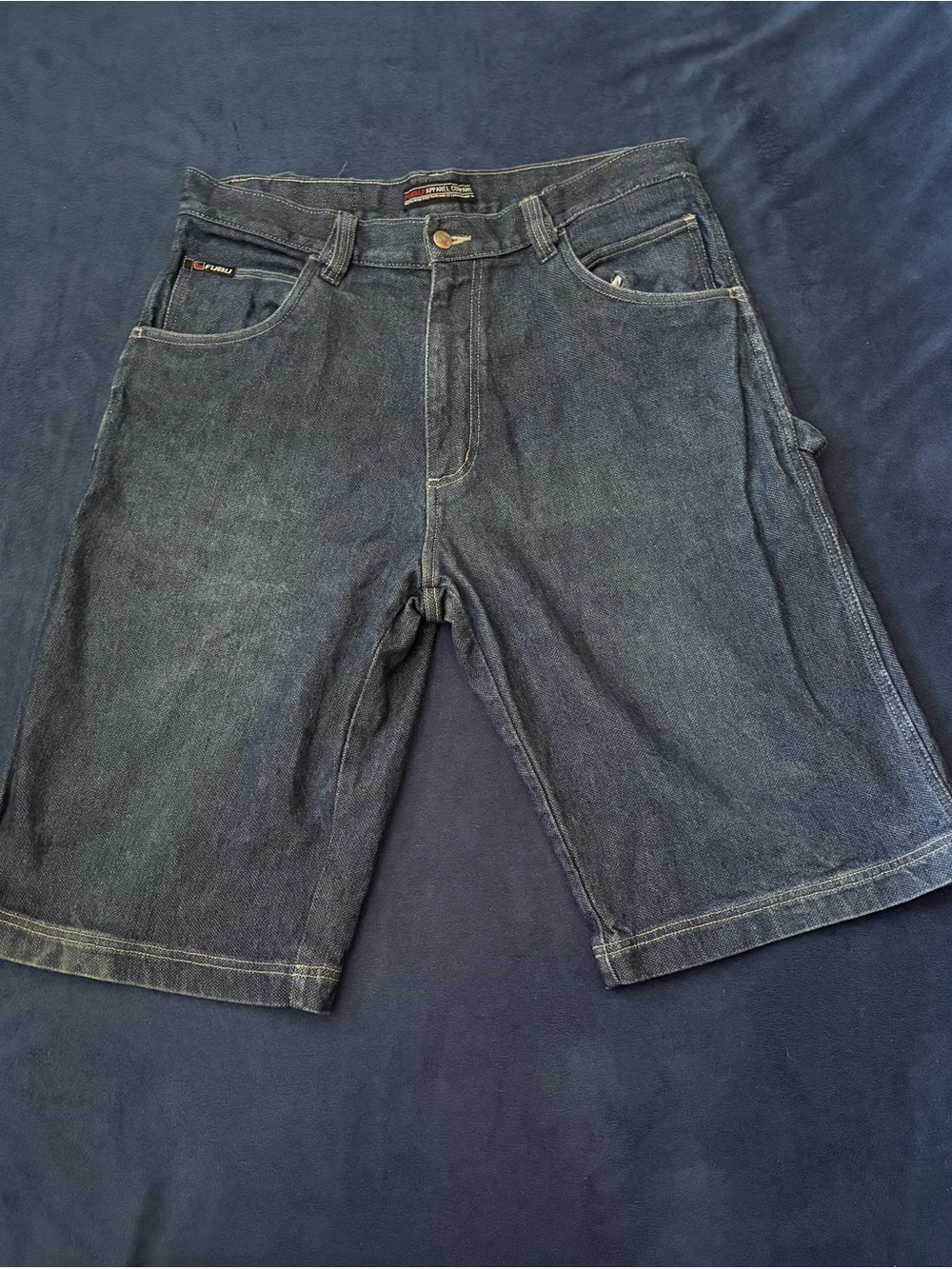 Fubu Vintage Y2K Mens Baggy Denim Carpenter Shorts